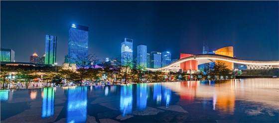 城市建筑燈光秀