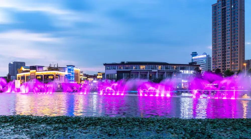 信達電通—西安高新區(qū)噴泉燈光秀