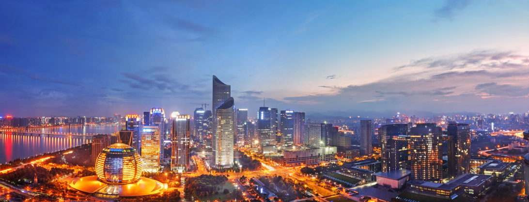 杭州錢江新城夜景